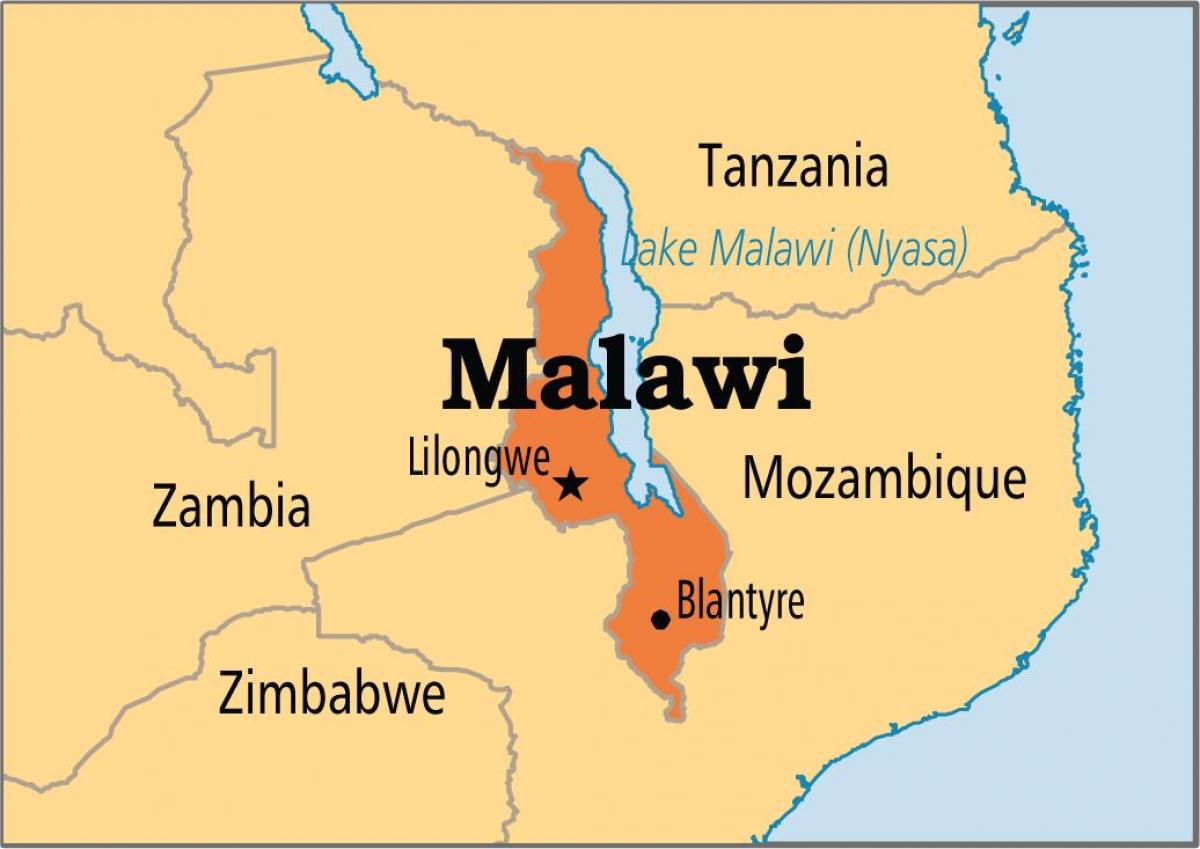 kort over lilongwe Malawi
