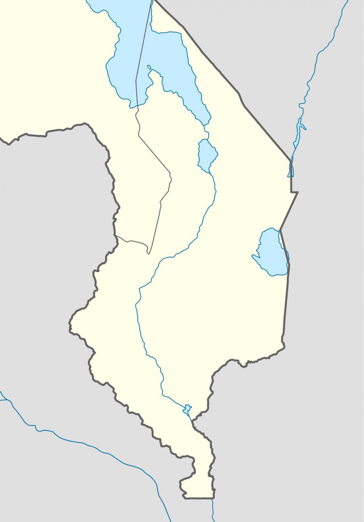 kort over Malawi-floden