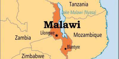 Kort over lilongwe Malawi
